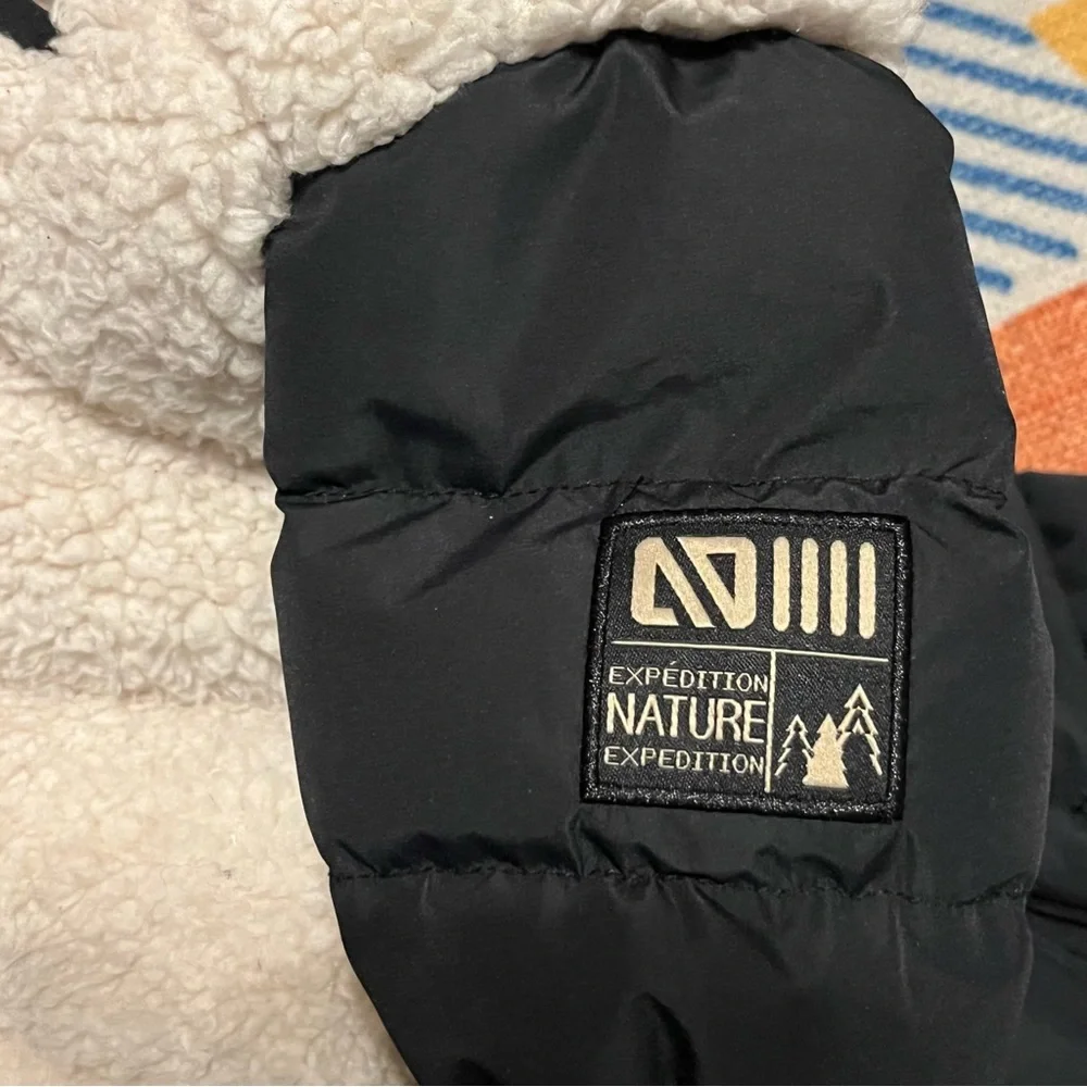 Noruk Sam Baby One-Piece Snowsuit Bunting‎ Black and Cream 12 months